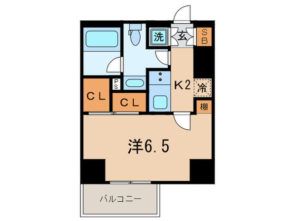 ﾊﾟﾚｽﾃｭﾃﾞｨｵ麻布EAST(1307)の物件間取画像